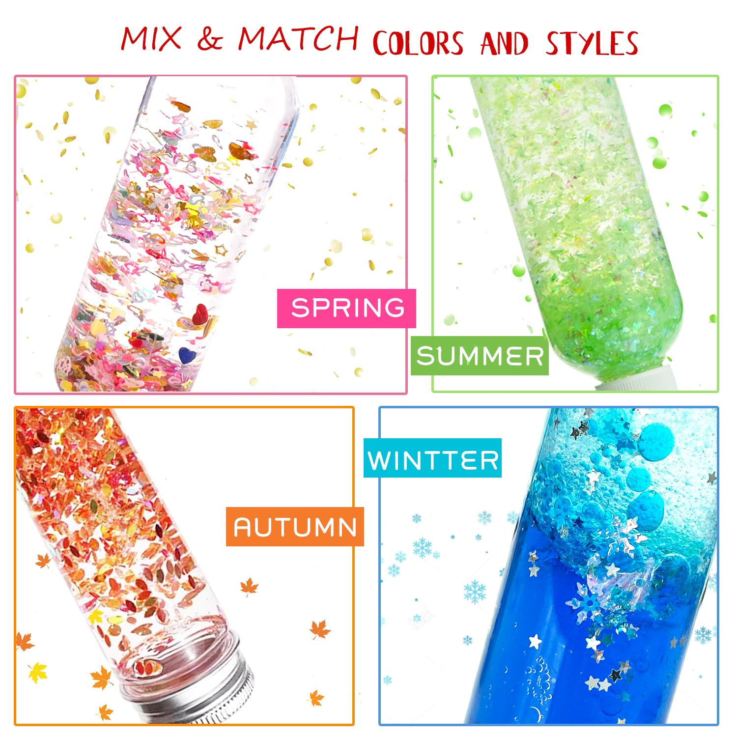 VMNlooking DIY Sensory Bottle Making Kit for Kids