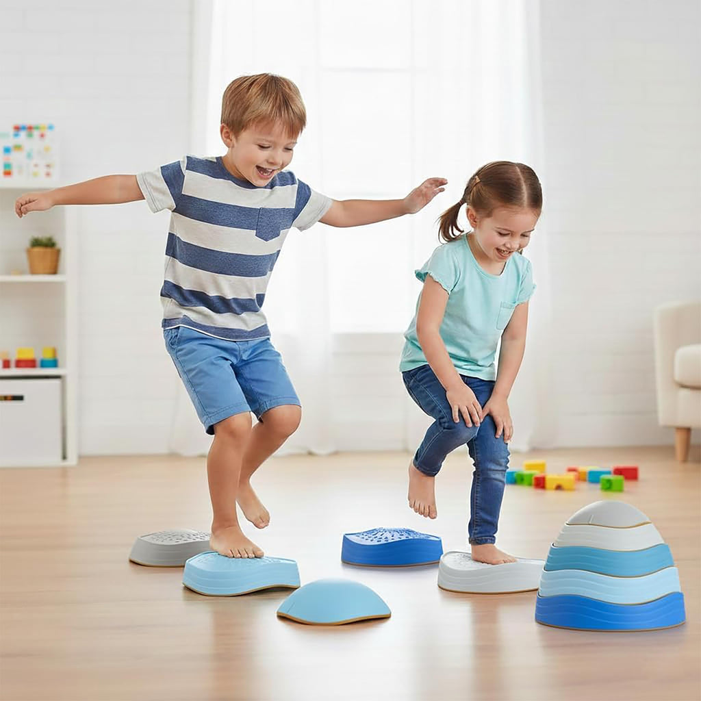 Special Supplies Kids Balance Stepping Stones, 5-Piece Set