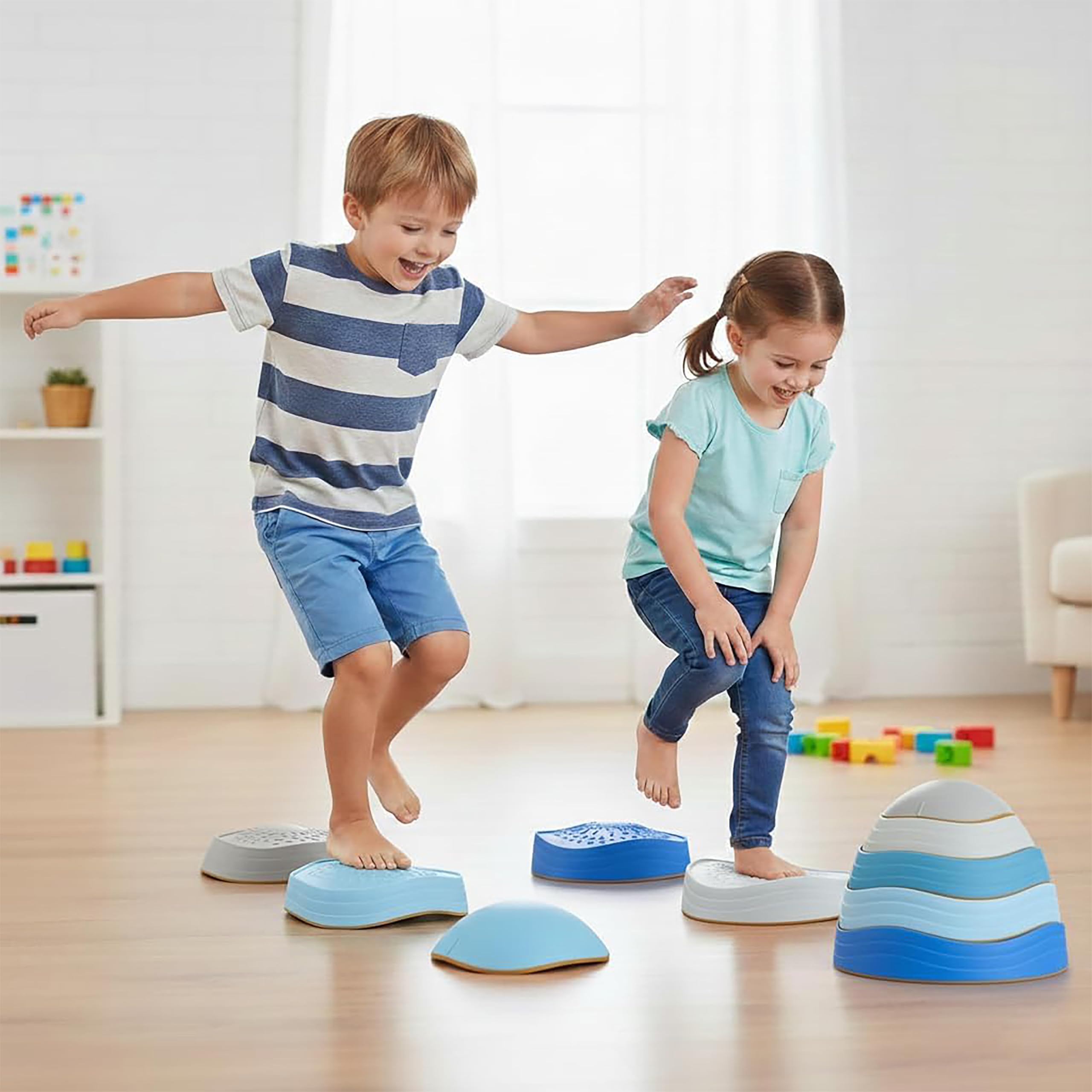 Special Supplies Kids Balance Stepping Stones, 5-Piece Set