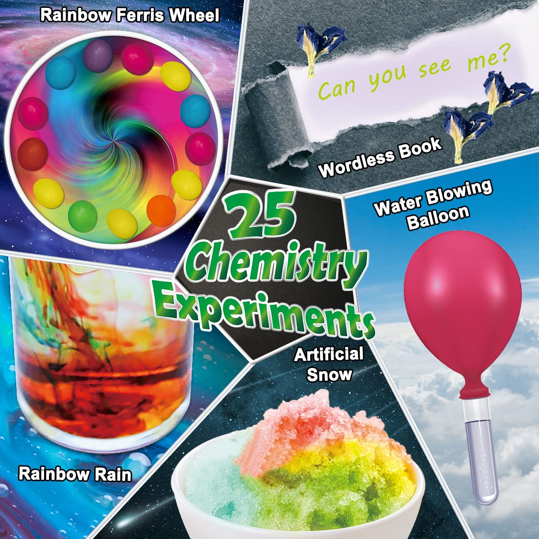 UNGLINGA 210-Experiment Science Kit with Lab Coat