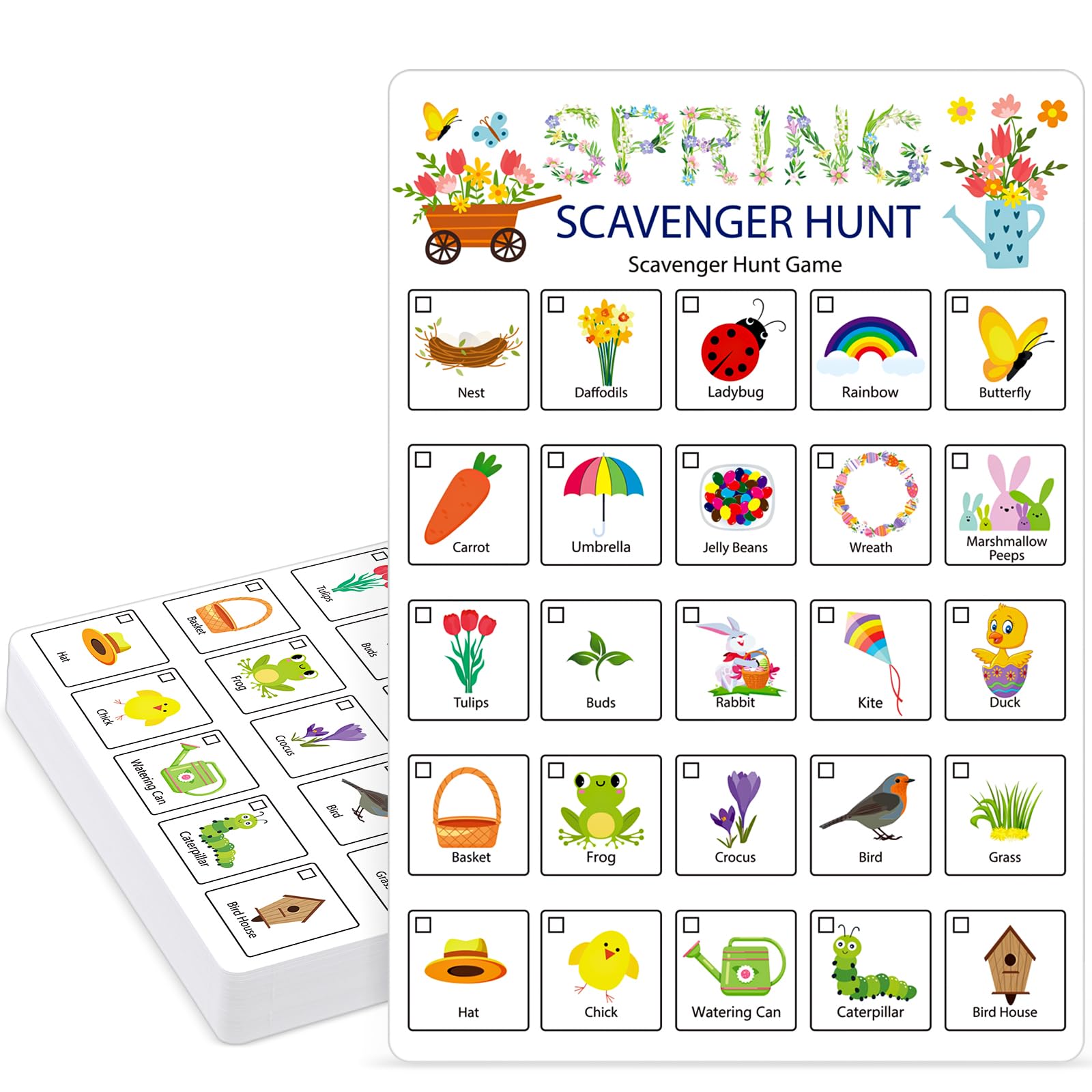Hoolerry 30-Card Nature Scavenger Hunt for Kids