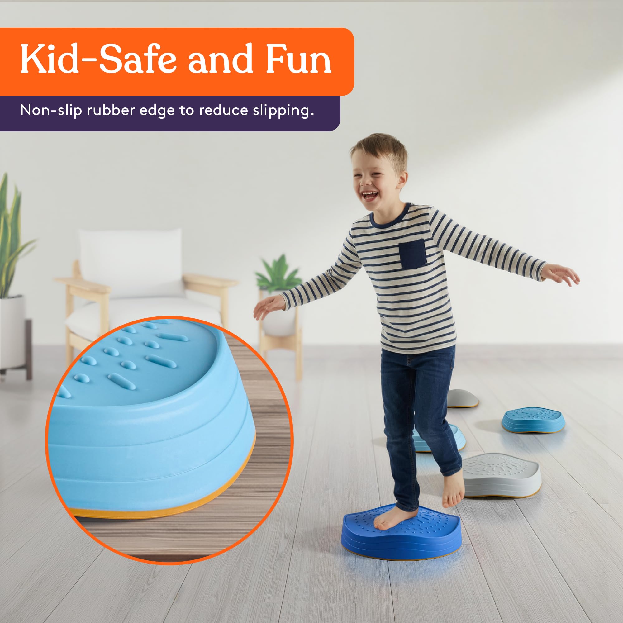 Special Supplies Kids Balance Stepping Stones, 5-Piece Set