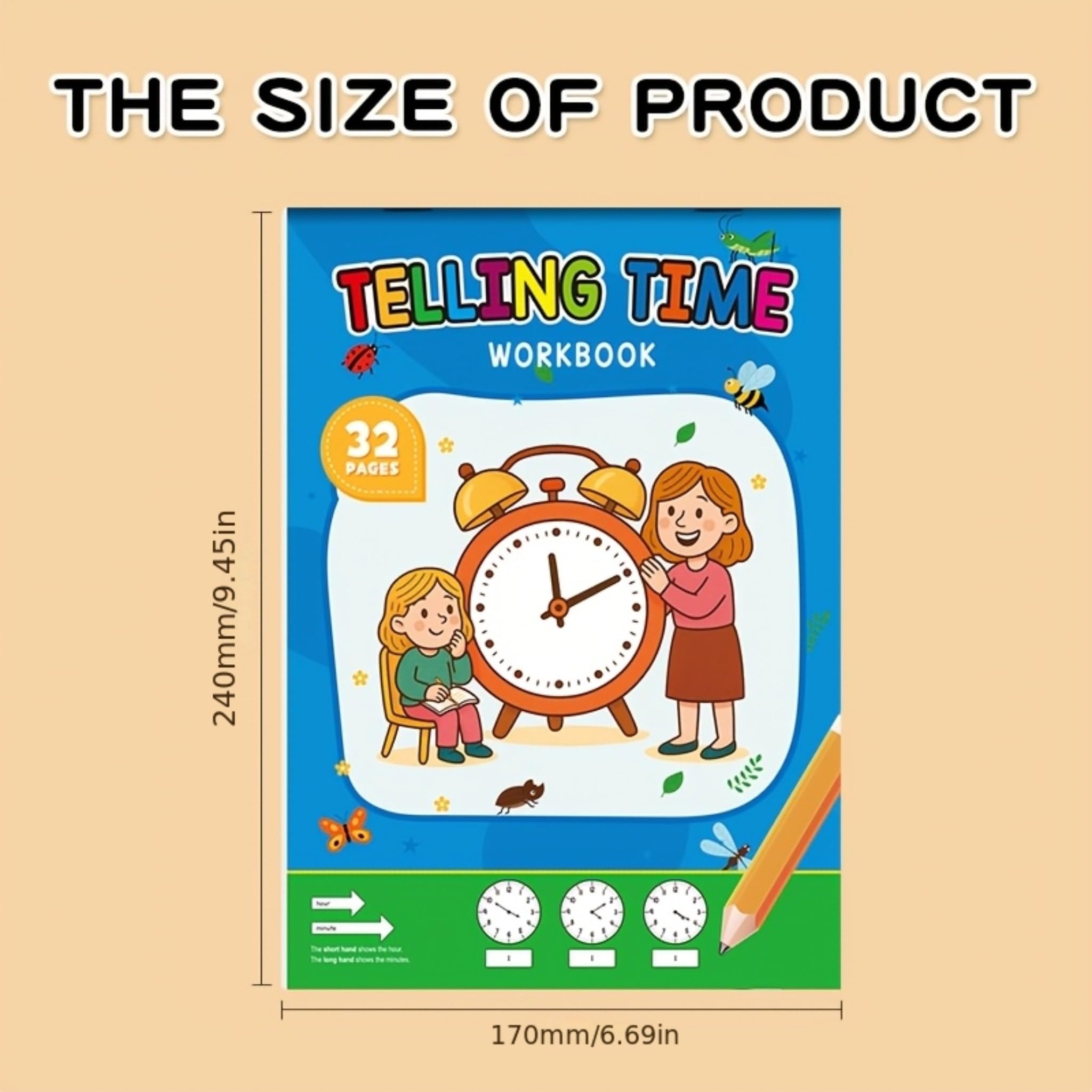 Kids Time Homeschool Learning Planner with Math and Reading