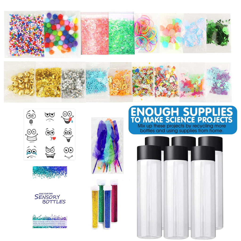 VMNlooking DIY Sensory Bottle Making Kit for Kids