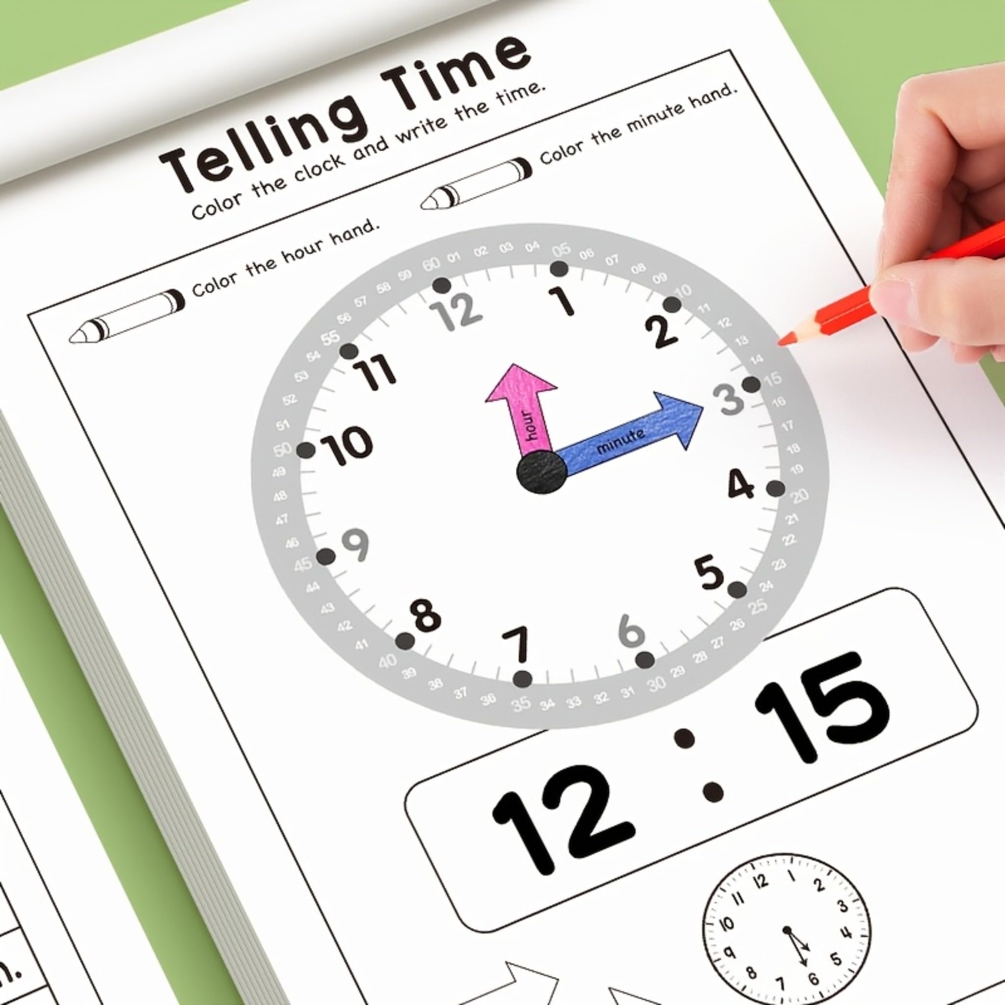 Kids Time Homeschool Learning Planner with Math and Reading