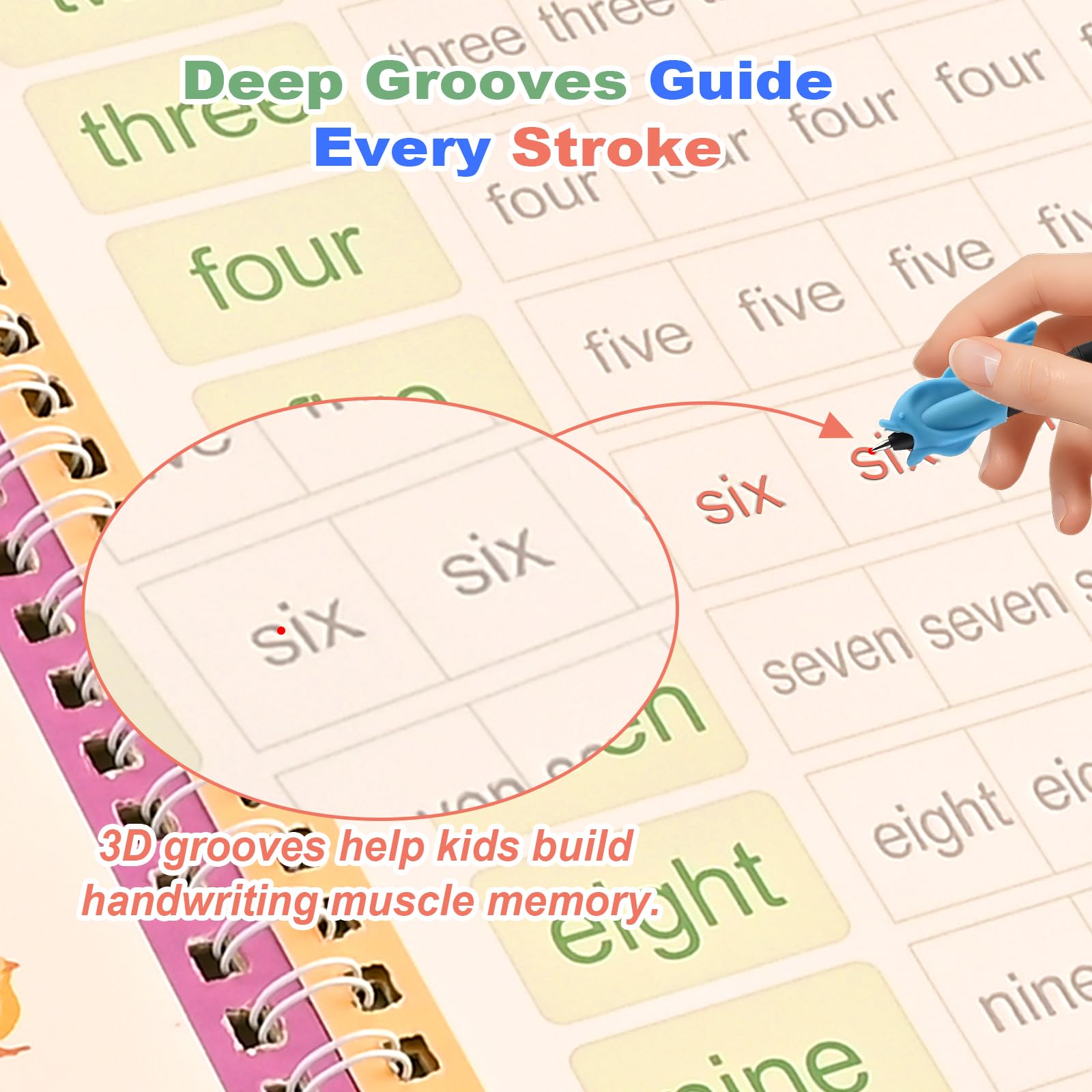 4-8 Magic Grooved Writing Book