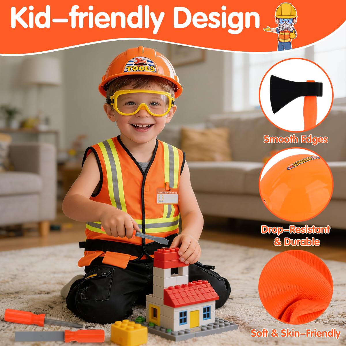 Kids Role Play Costume Dress-Up Set for Pretend Play