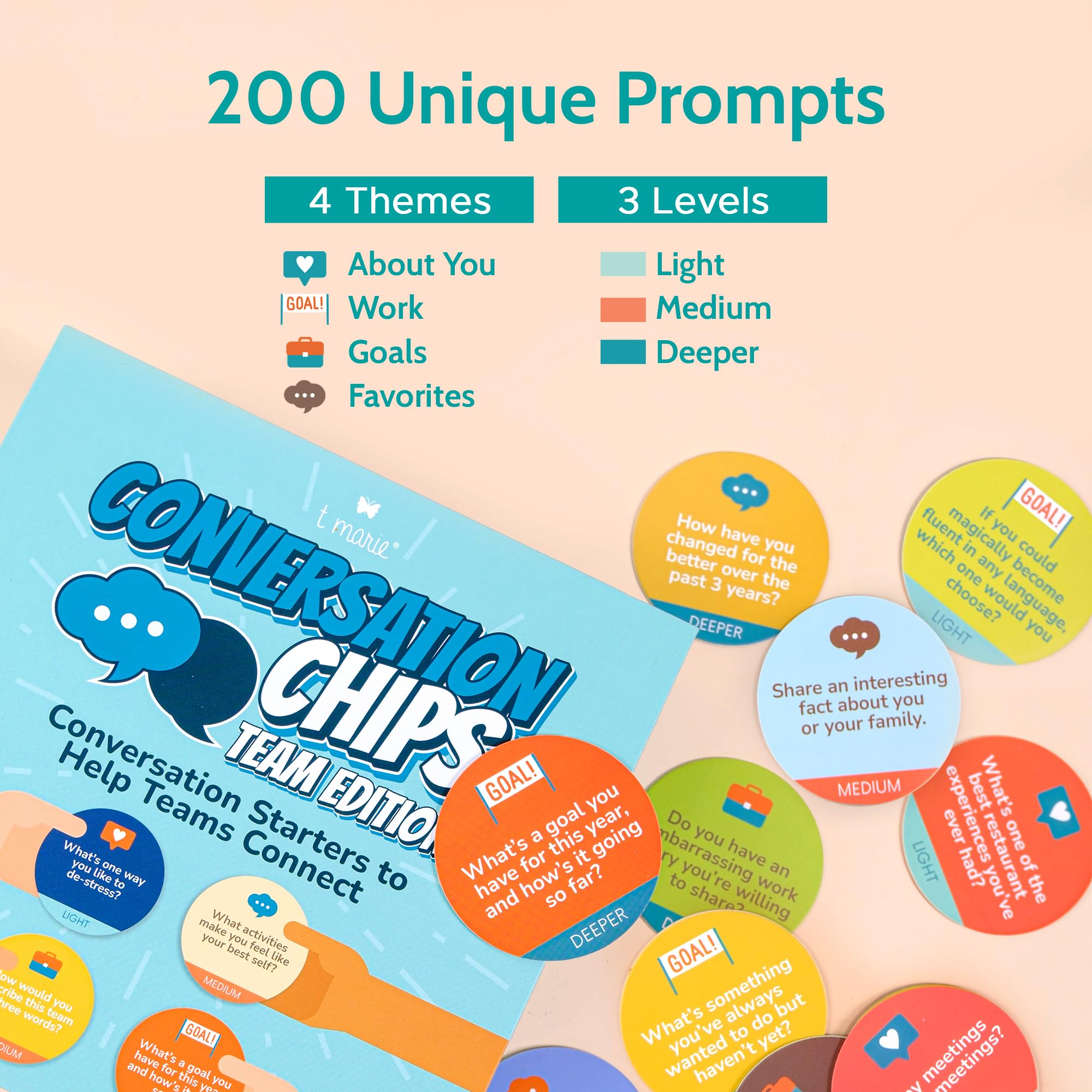 T MARIE Team Building Activity Chips for Families