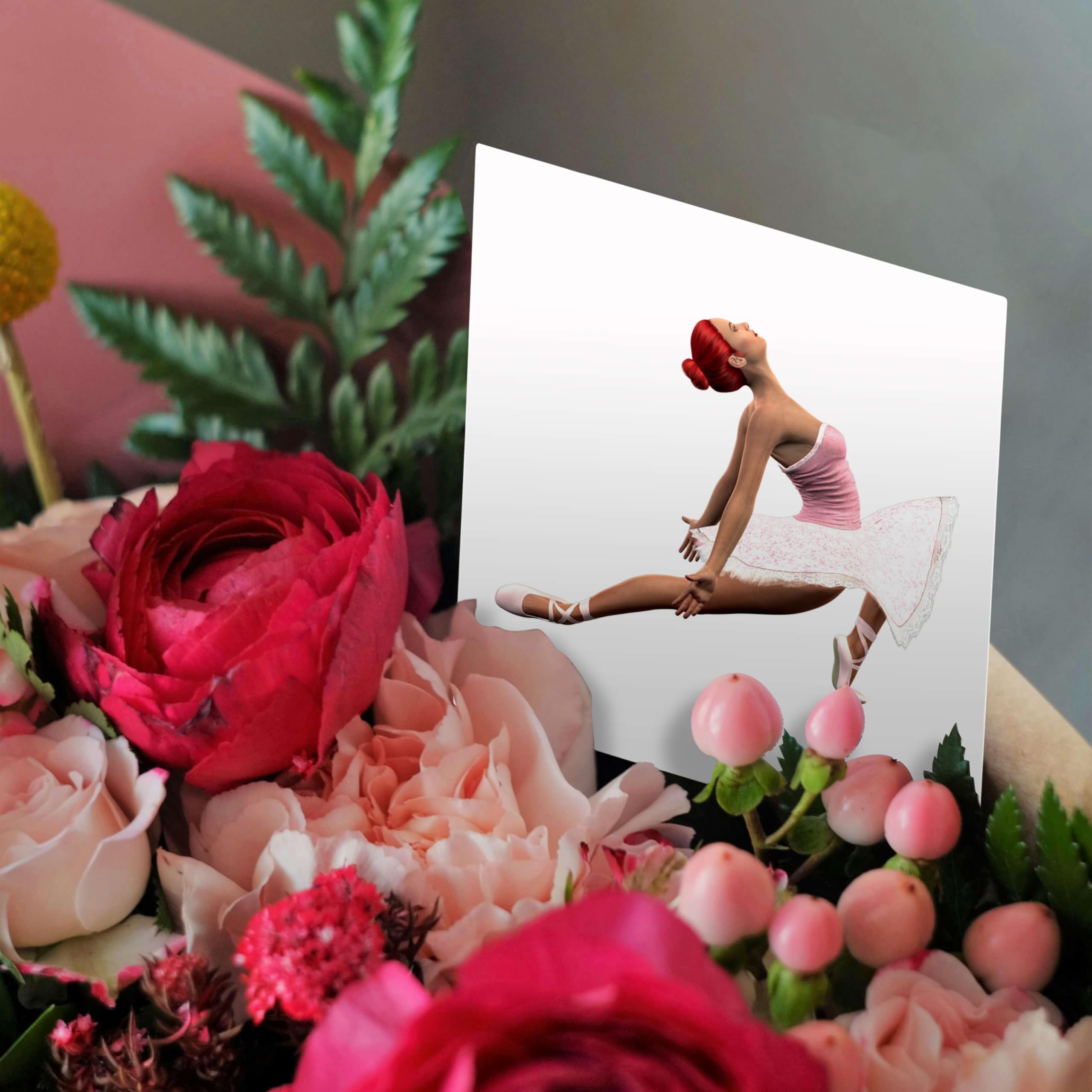 3dRose Ballet Stage Movement Decorative Wall Art