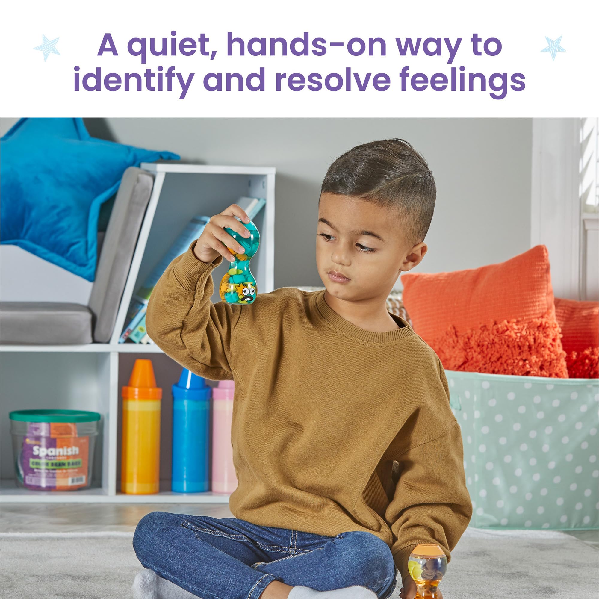 hand2mind Opposite Emotions Sensory Bottles Set