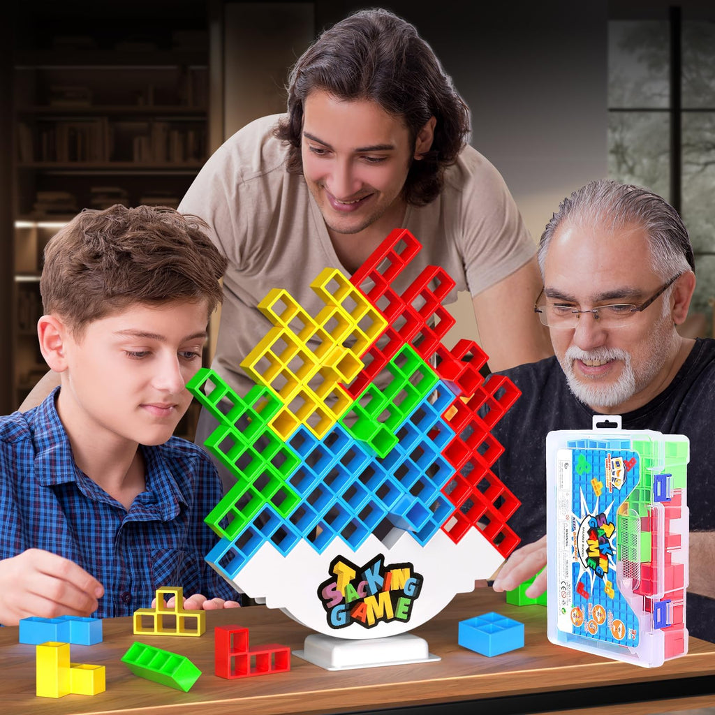 BBnote 48-Piece Balance Stacking Tower Game for Families