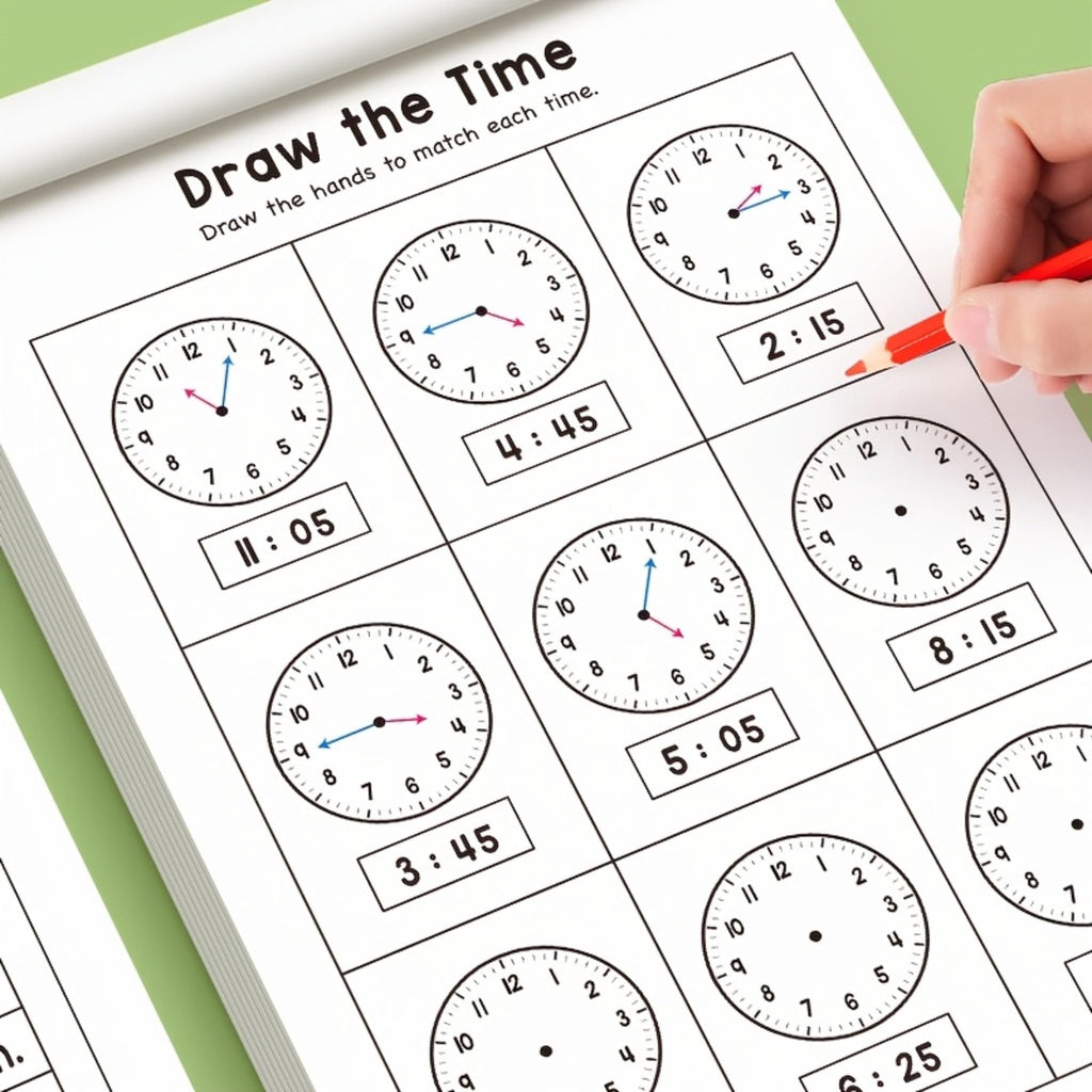 Kids Time Homeschool Learning Planner with Math and Reading