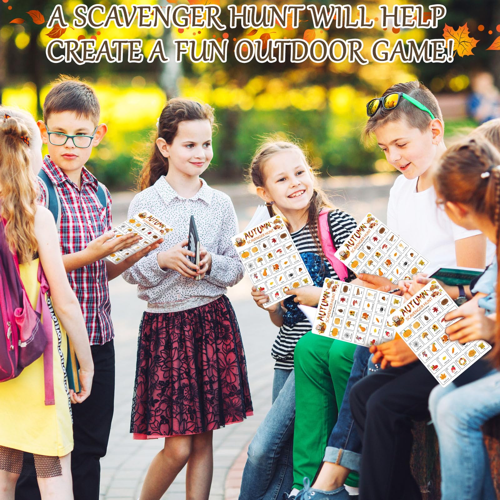 Hoolerry 30-Card Nature Scavenger Hunt for Kids