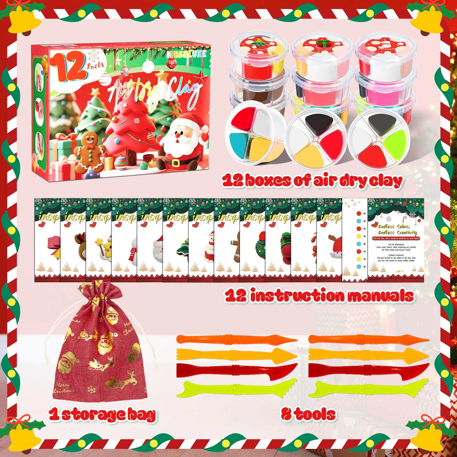 Air-Dry Clay Modeling Kit for Kids and Beginners