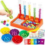 Aizweb Montessori Counting and Color Sorting Toy Set
