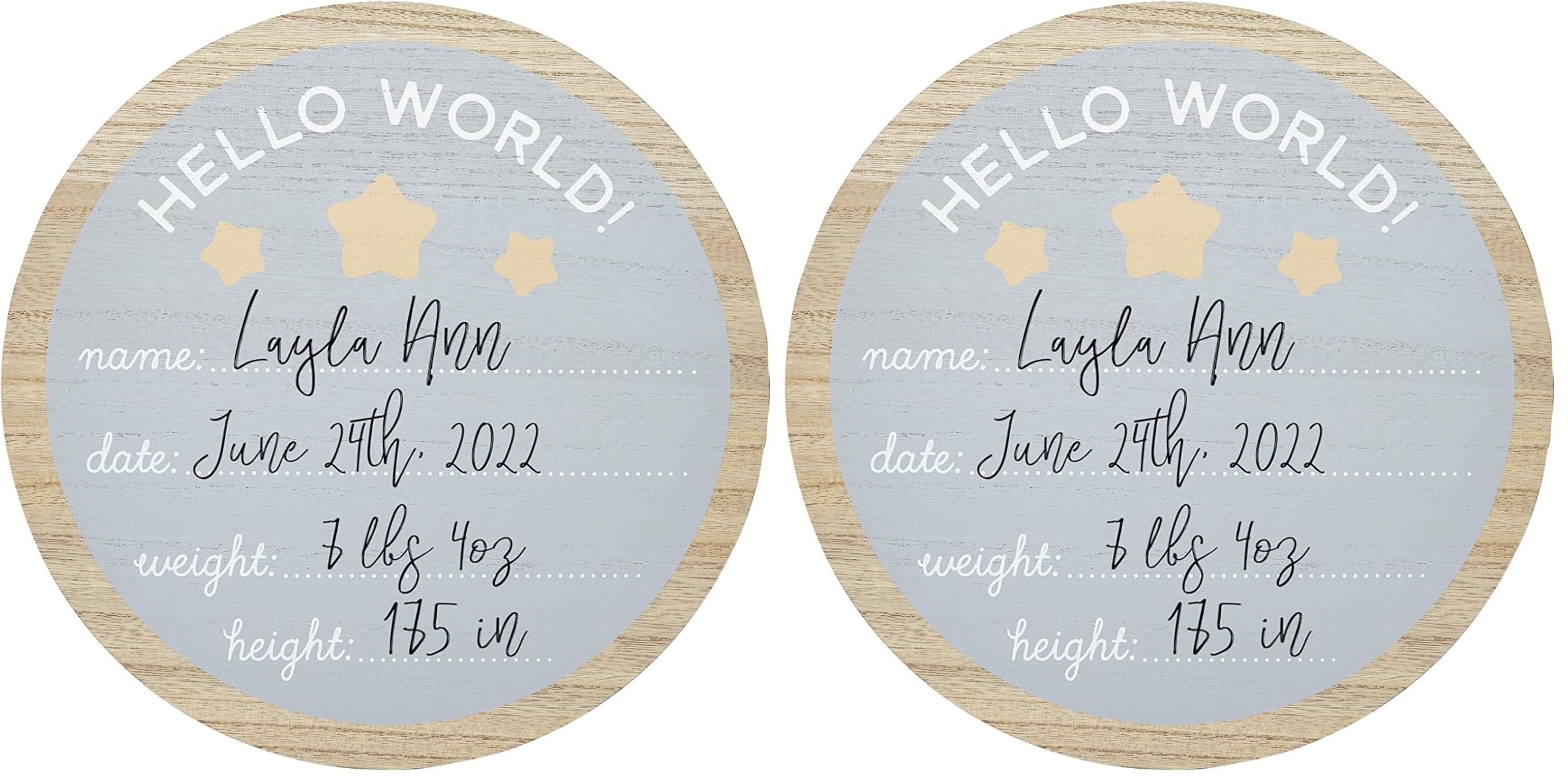 Kate & Milo Baby Monthly Milestone Photo Prop Discs
