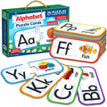 Alphabet Puzzle Games for Kindergarten - Counting puzzle for Kindergarten. 26 Pairs Self-Correcting ABC Puzzle Alphabet Matching Game - ABC Learning for Toddlers - Sturdy Alphabet Learning Toys Learning Letters Matching Game
