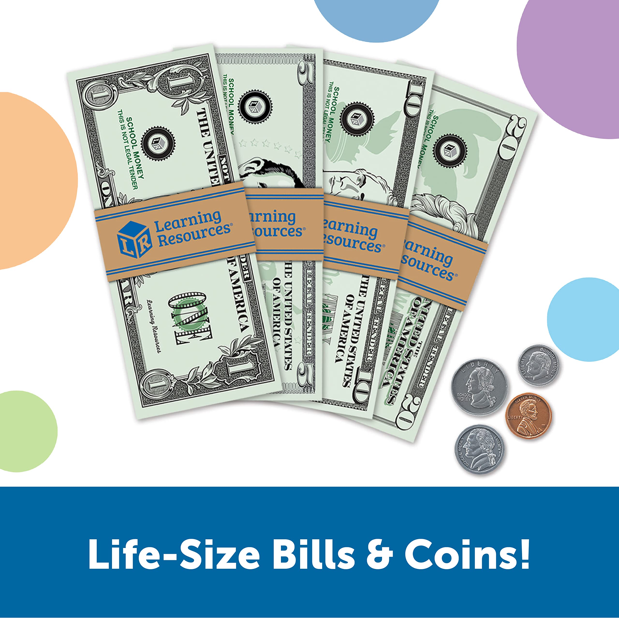Learning Resources American Dollar Play Money Set