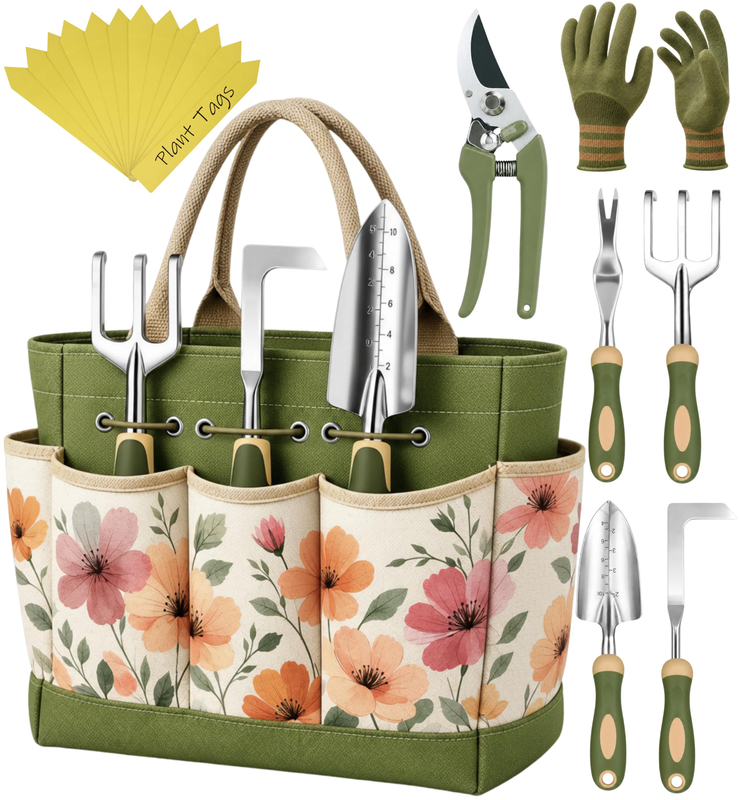 Heavy-Duty Ergonomic Garden Tool Set for Home Gardening