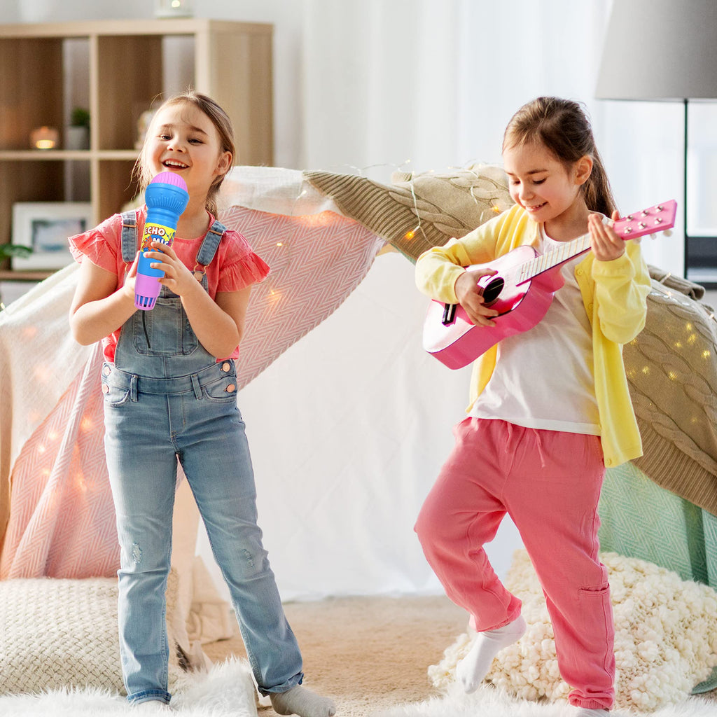 PPXMEEUDC 8-Piece Kids Karaoke Microphone Set