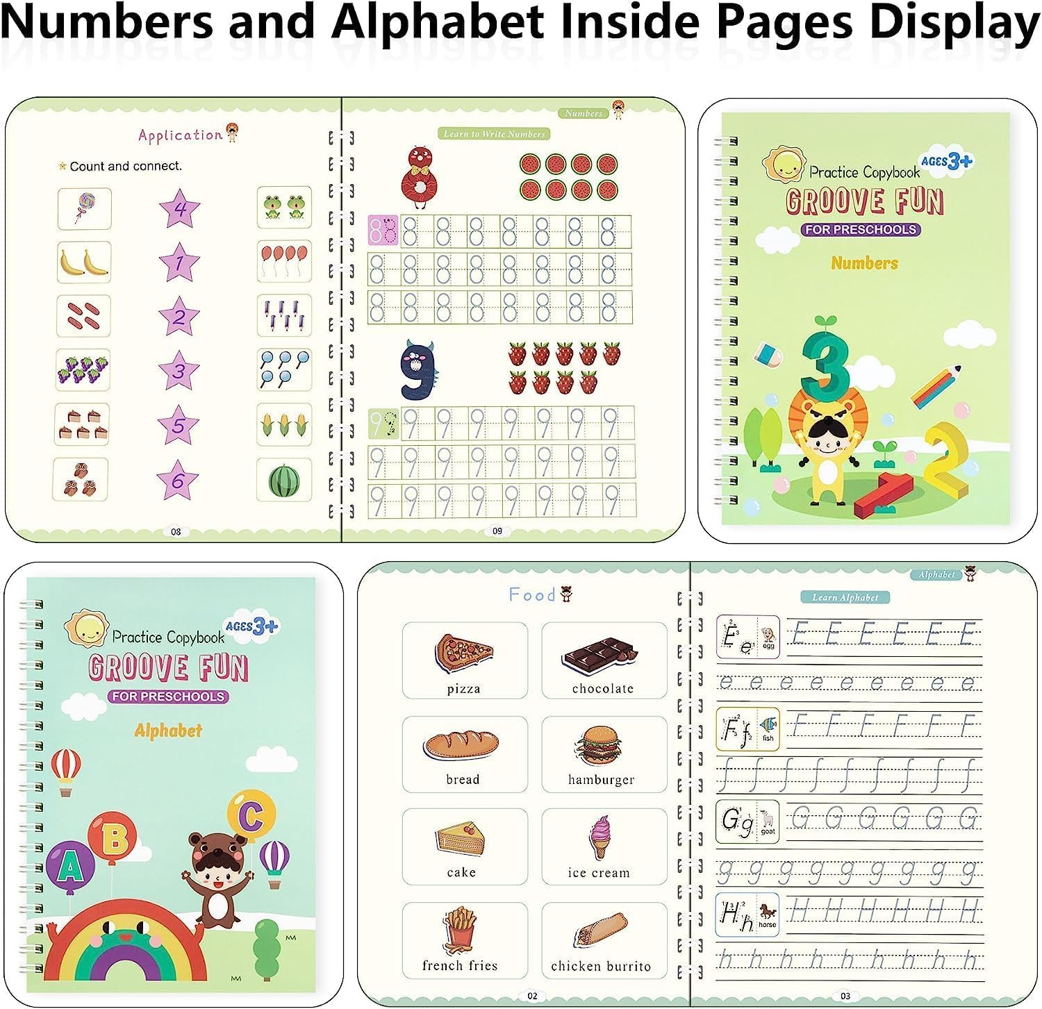Magic Practice Copybook, Reusable Handwriting Workbooks, Magic Grooved Writing Practice