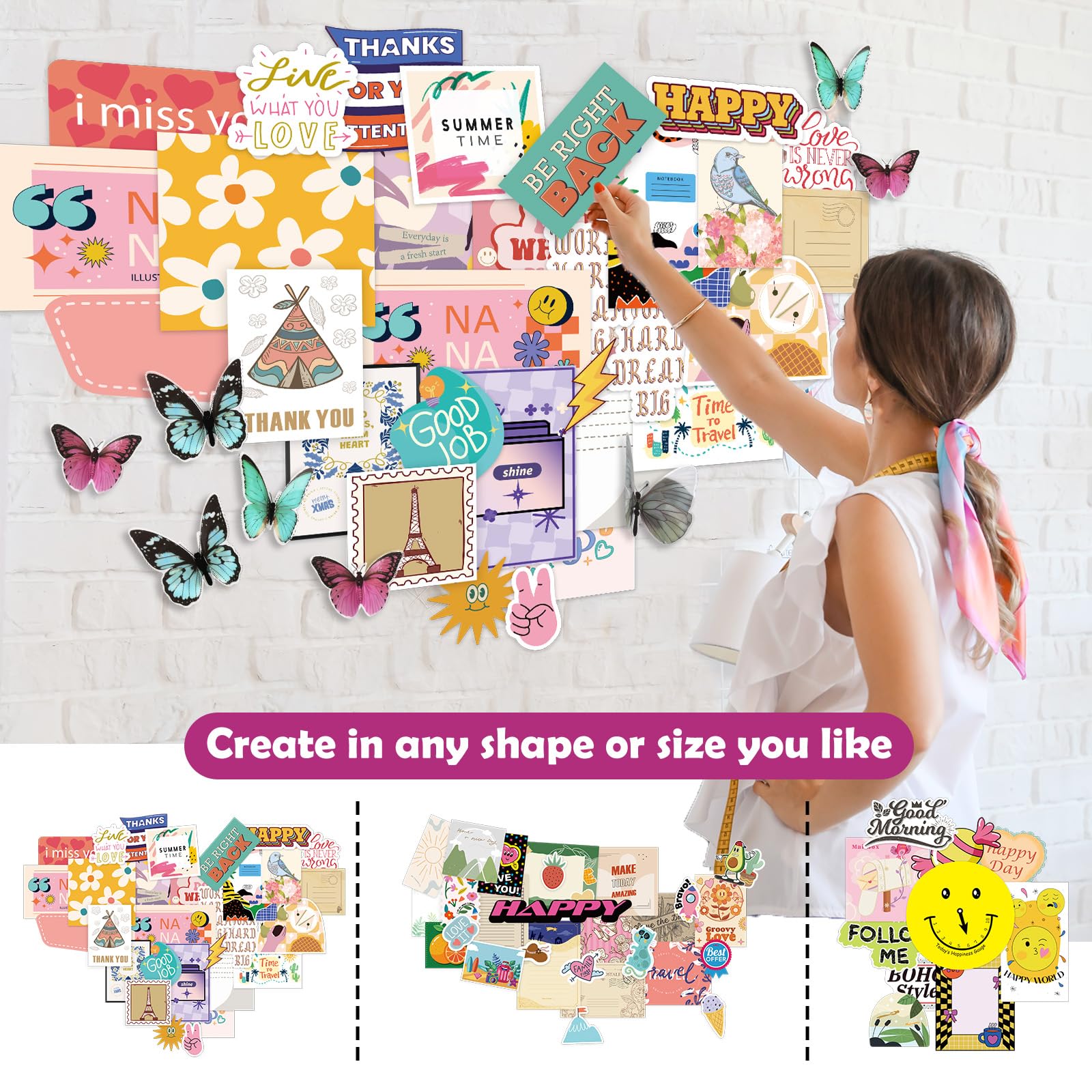 EggSun Light-Up Wall Collage Craft Kit for Teen Girls