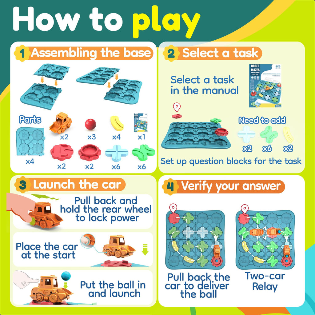 Logical Road Builder STEM Puzzle Game for Kids Ages 4–8