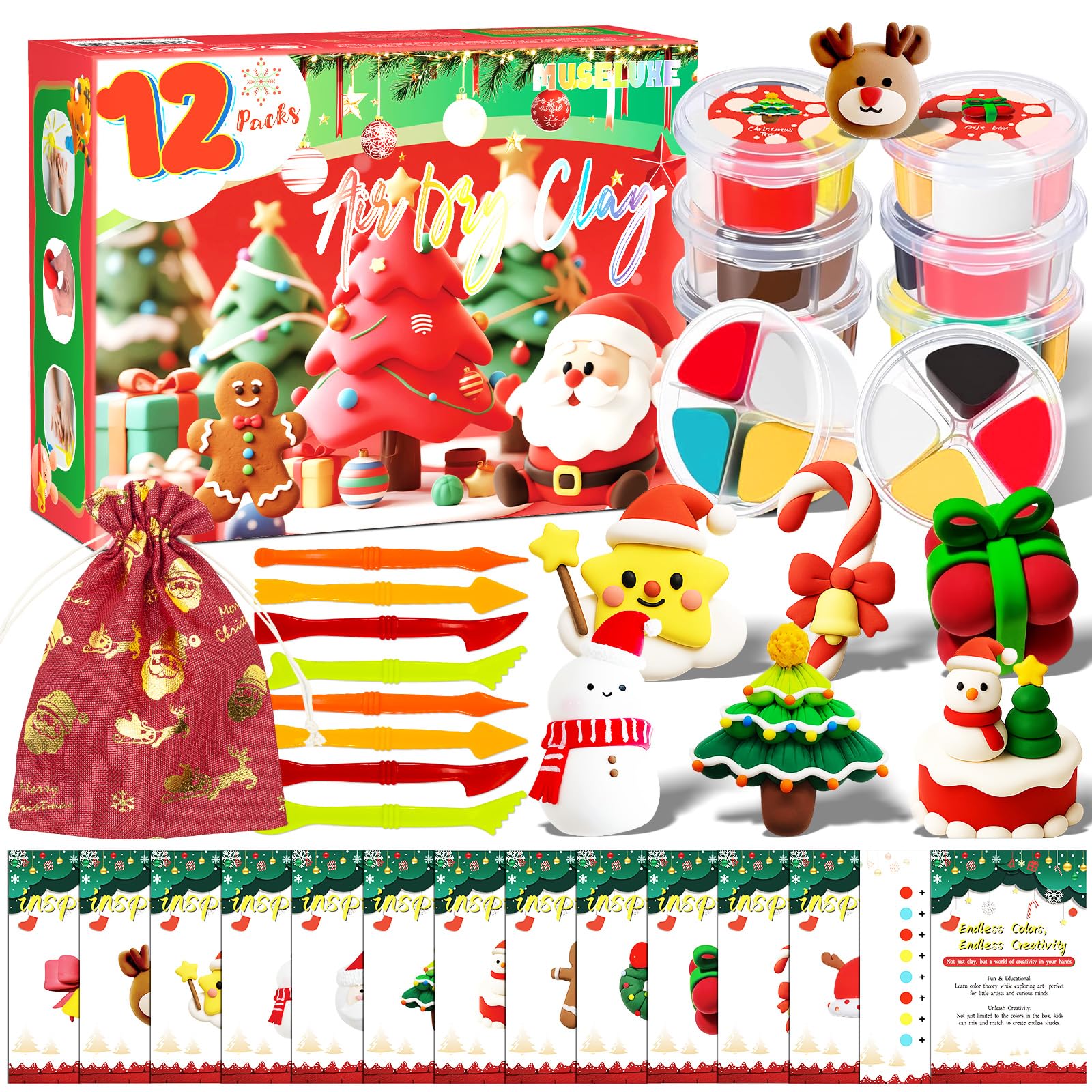 Air-Dry Clay Modeling Kit for Kids and Beginners