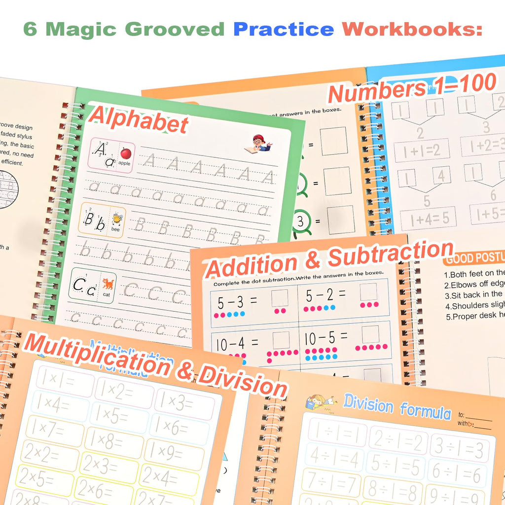 4-8 Magic Grooved Writing Book