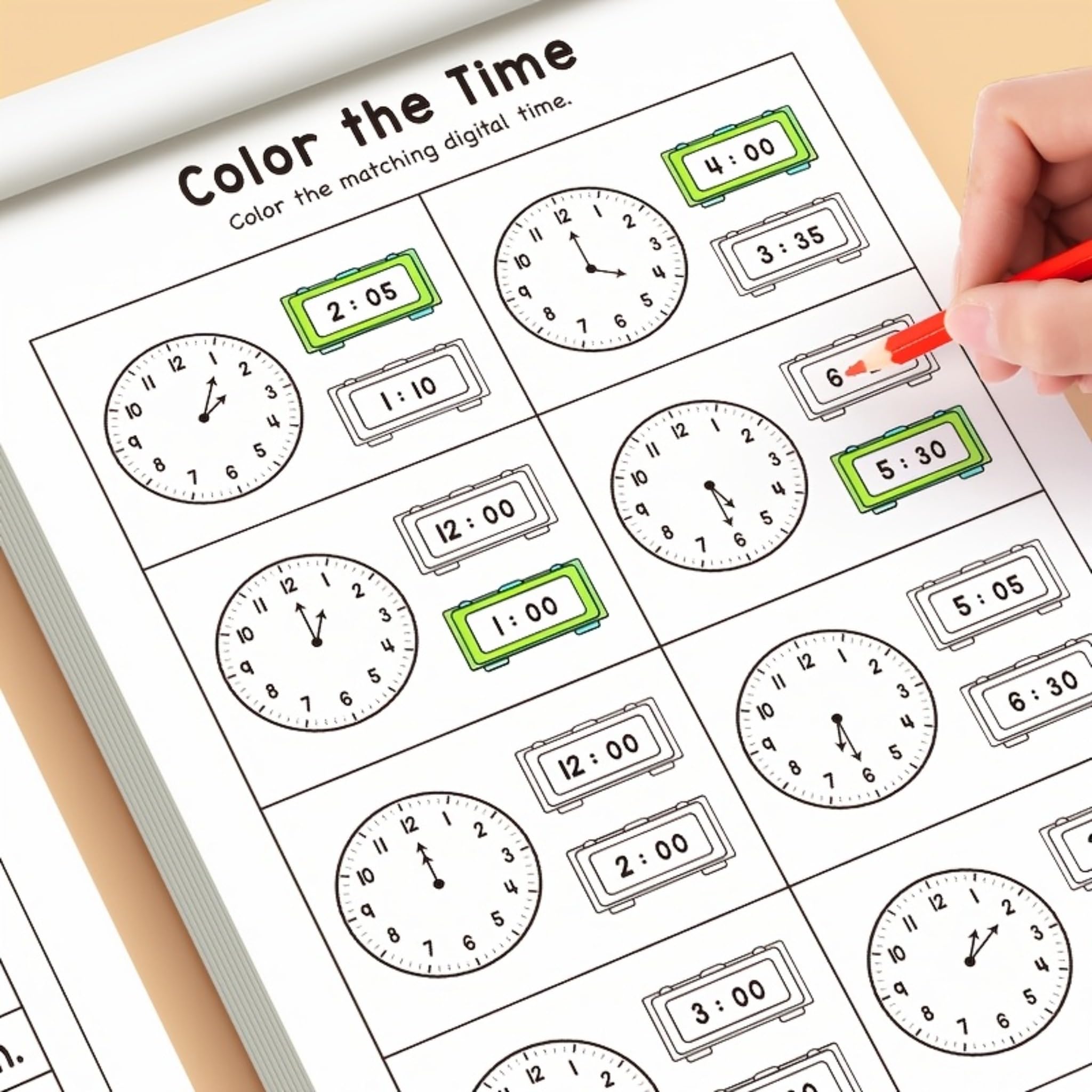 Kids Time Homeschool Learning Planner with Math and Reading