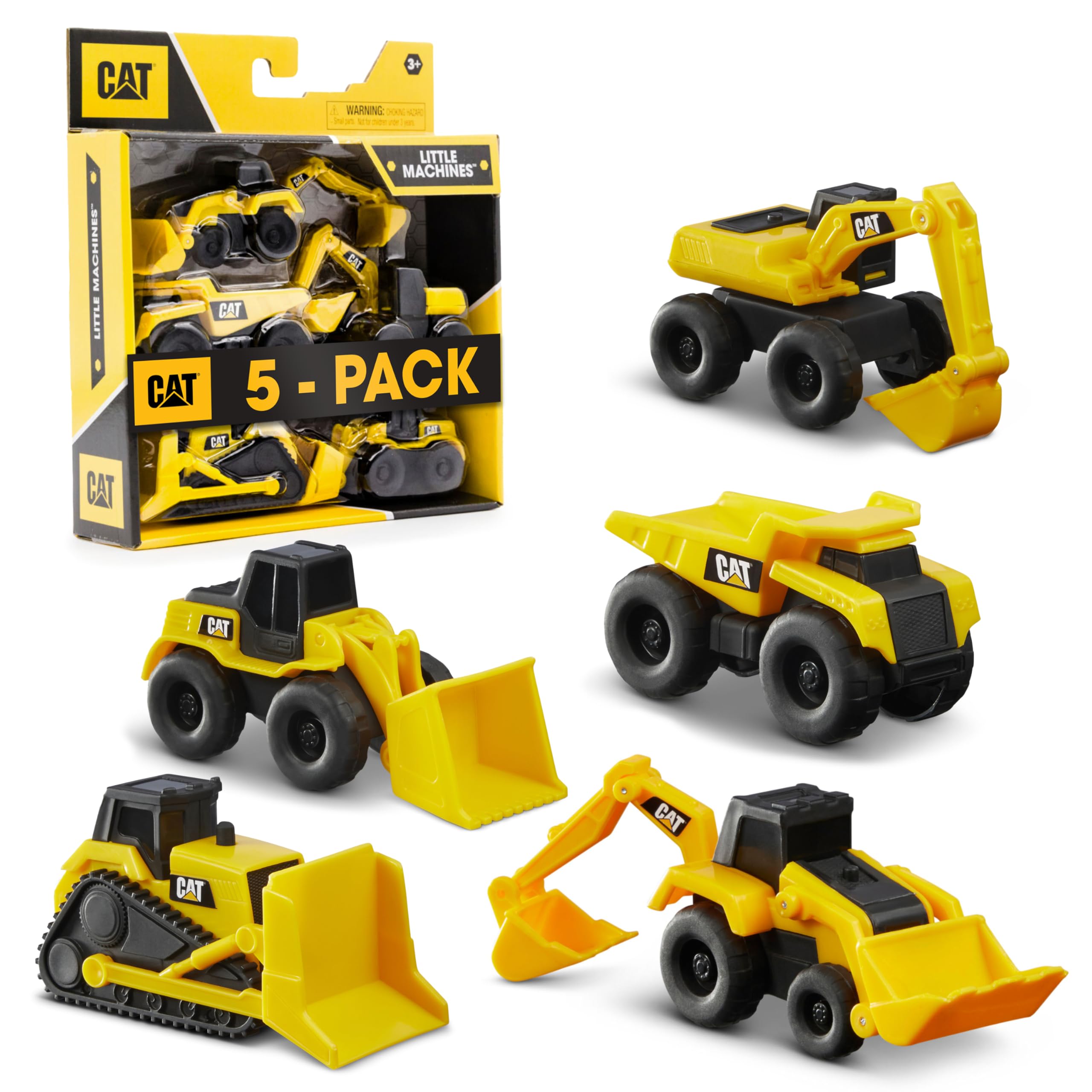 CAT Construction Vehicle Toy Set for Kids Ages 3+