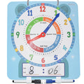 12-Inch Magnetic Dry-Erase Teaching Clock for Kids