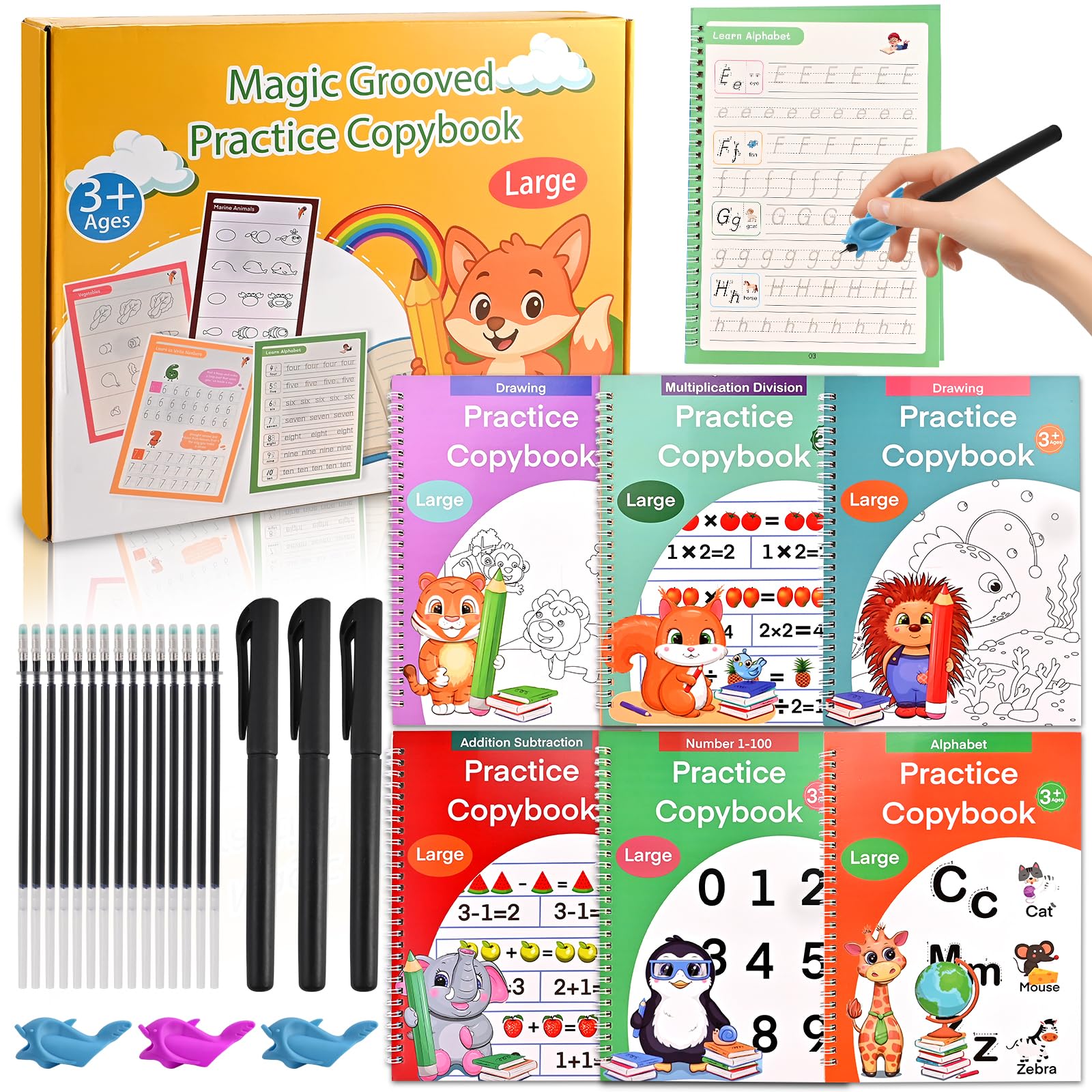 4-8 Magic Grooved Writing Book