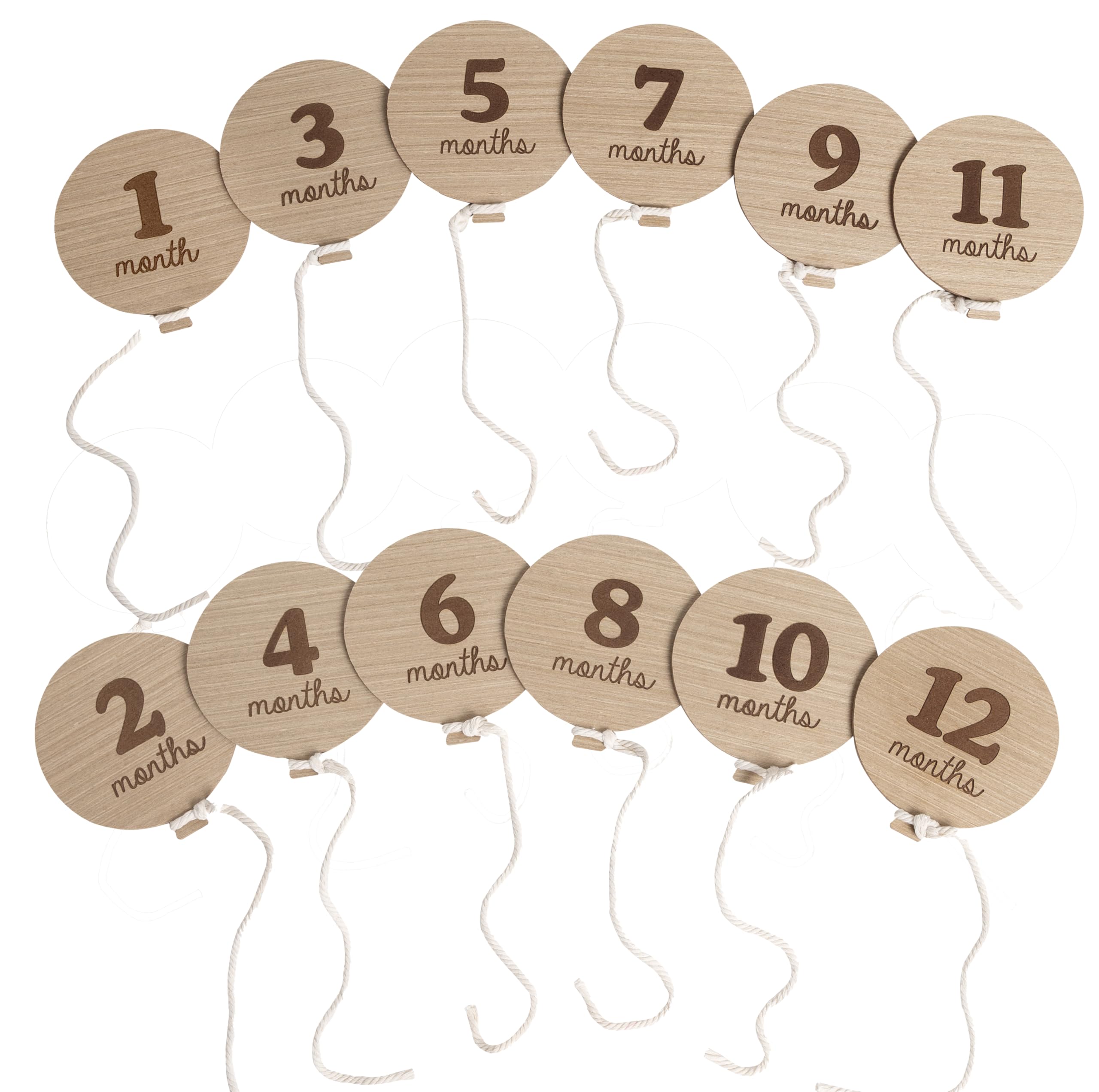 Kate & Milo Baby Monthly Milestone Photo Prop Discs