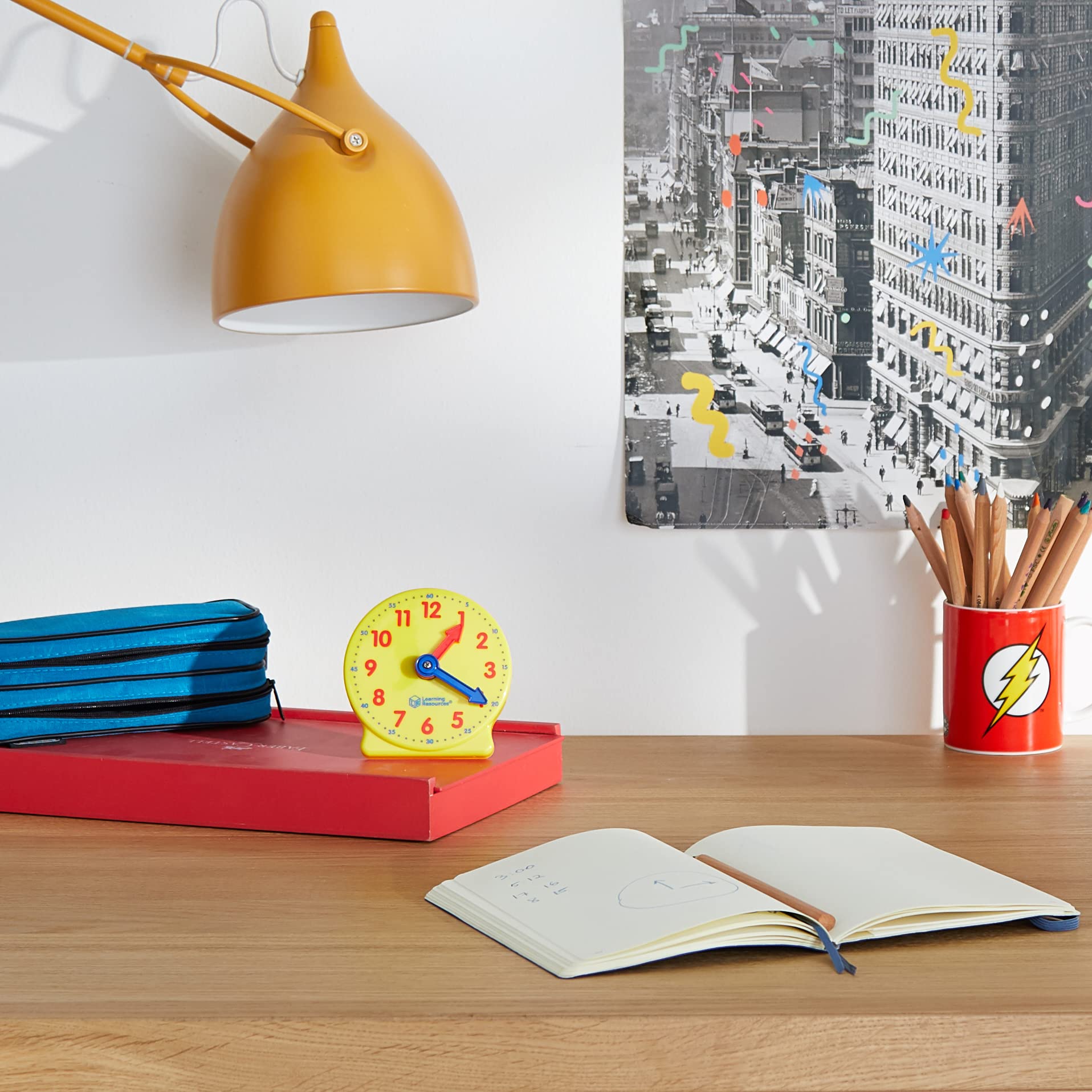 Learning Resources Big Time Mini Teaching Clock, Ages 5+