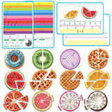 Laffunz Magnetic Fraction Tiles and Circles Math Set