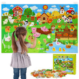 Dr. Rapeti 41-Piece Farm Animals Felt Story Board Set
