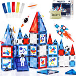 GEKETY Magnetic Building Tiles Set for Creative STEM Play
