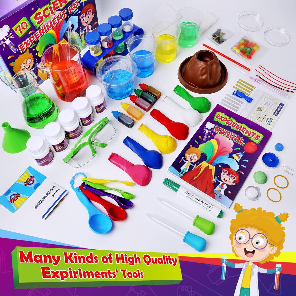 UNGLINGA 210-Experiment Science Kit with Lab Coat