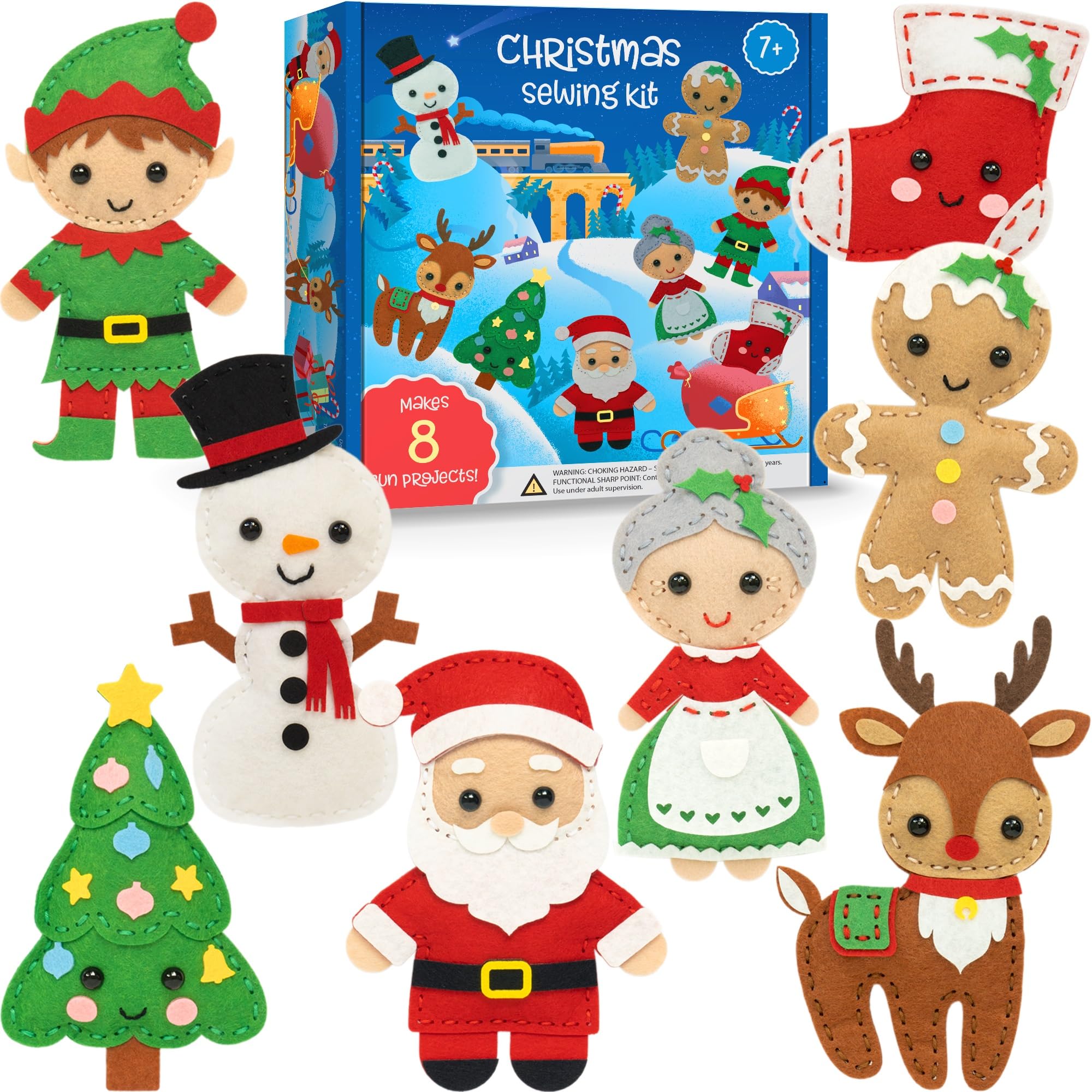 Craftorama Fairytale Felt Animal Sewing Kit for Kids