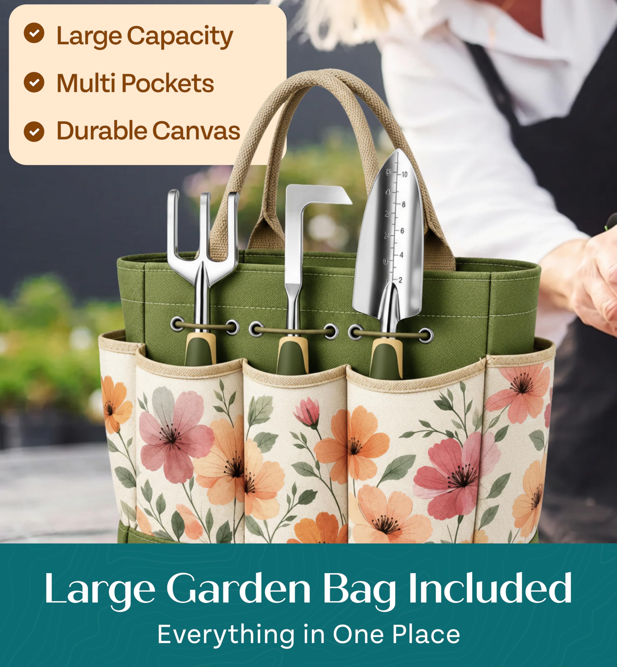 Heavy-Duty Ergonomic Garden Tool Set for Home Gardening