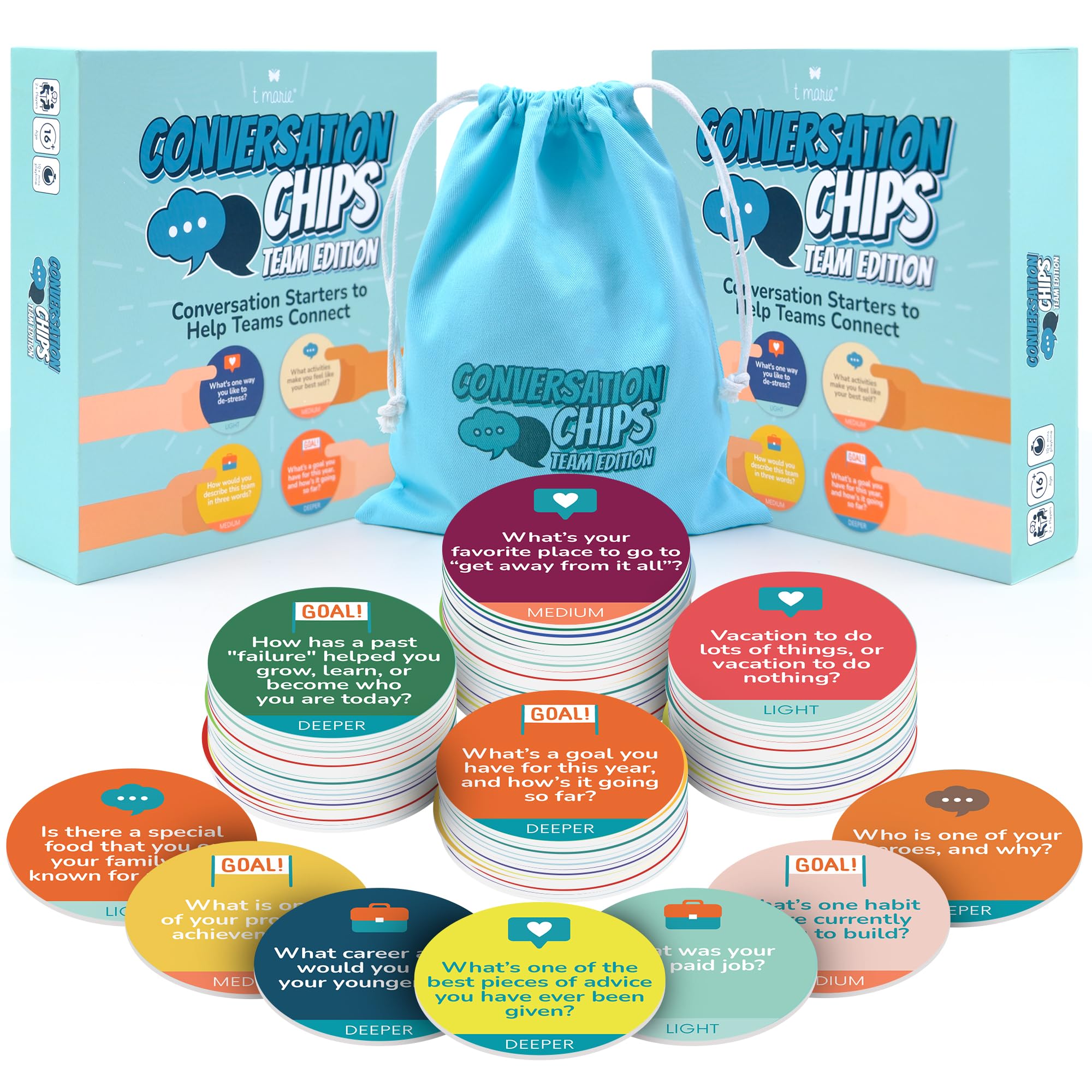 T MARIE Team Building Activity Chips for Families