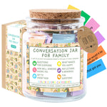 150-Card Family Conversation Starter Jar for Kids