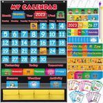 Classroom Calendar Pocket Chart for Homeschool Learning