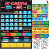 Classroom Calendar Pocket Chart for Homeschool Learning