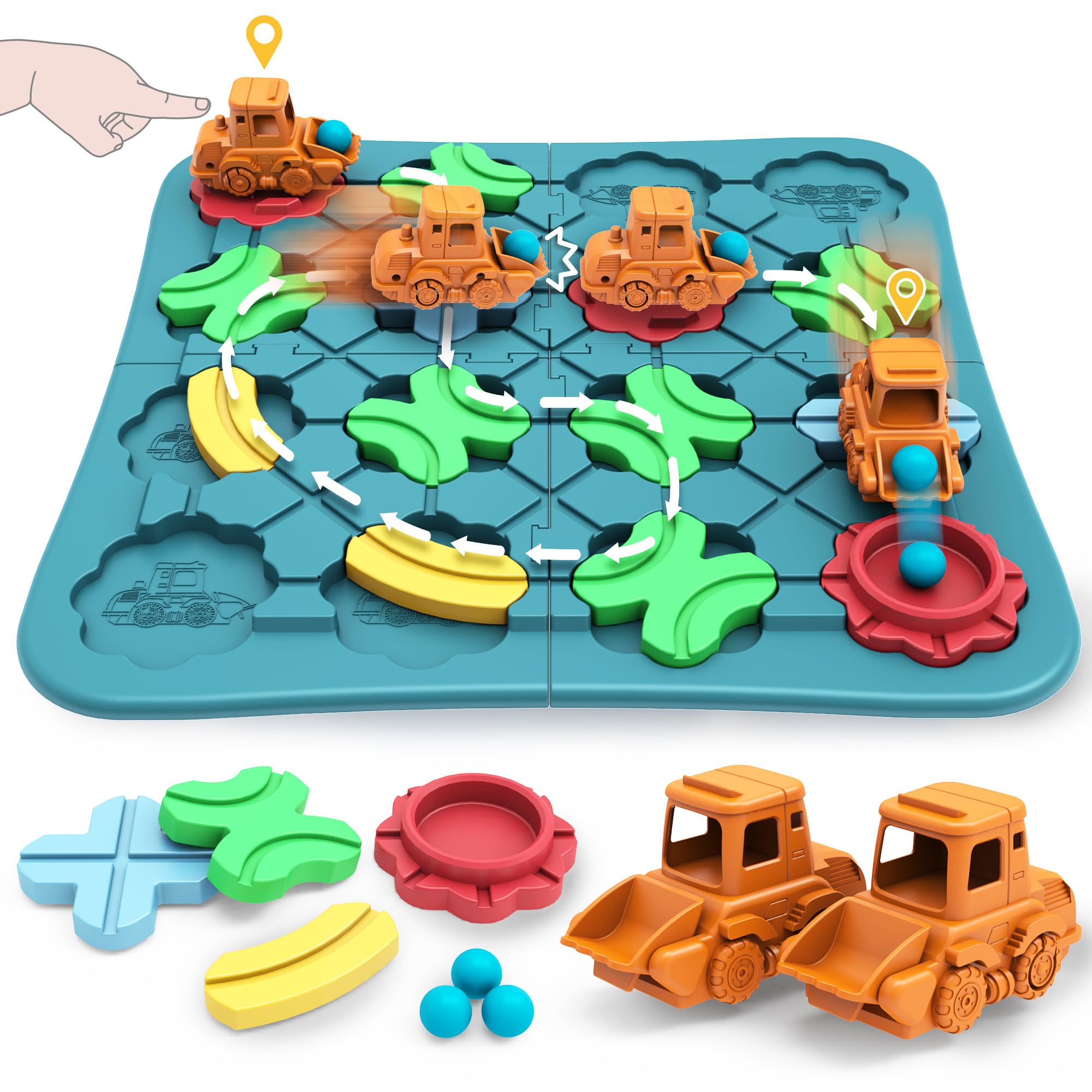 Logical Road Builder STEM Puzzle Game for Kids Ages 4–8