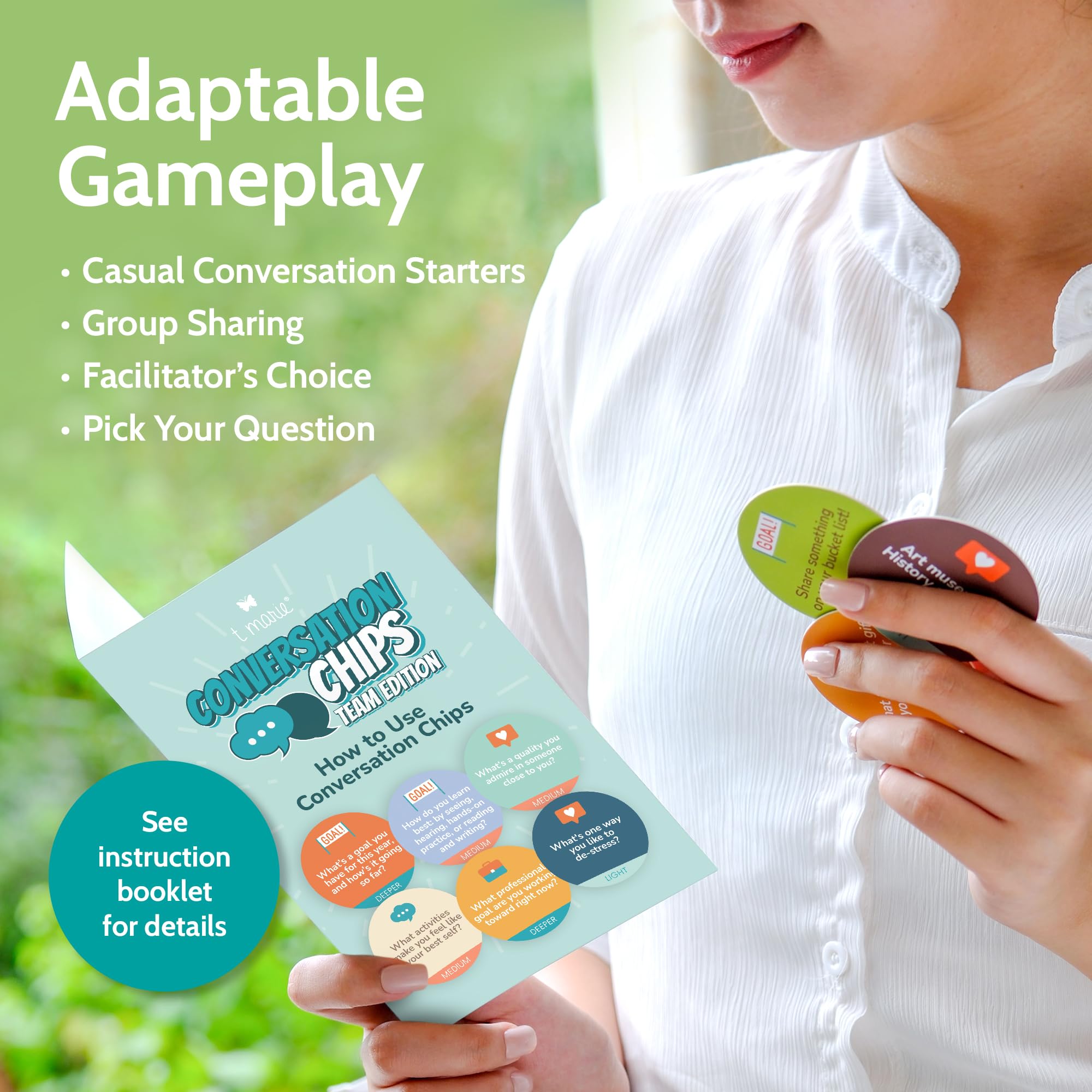 T MARIE Team Building Activity Chips for Families