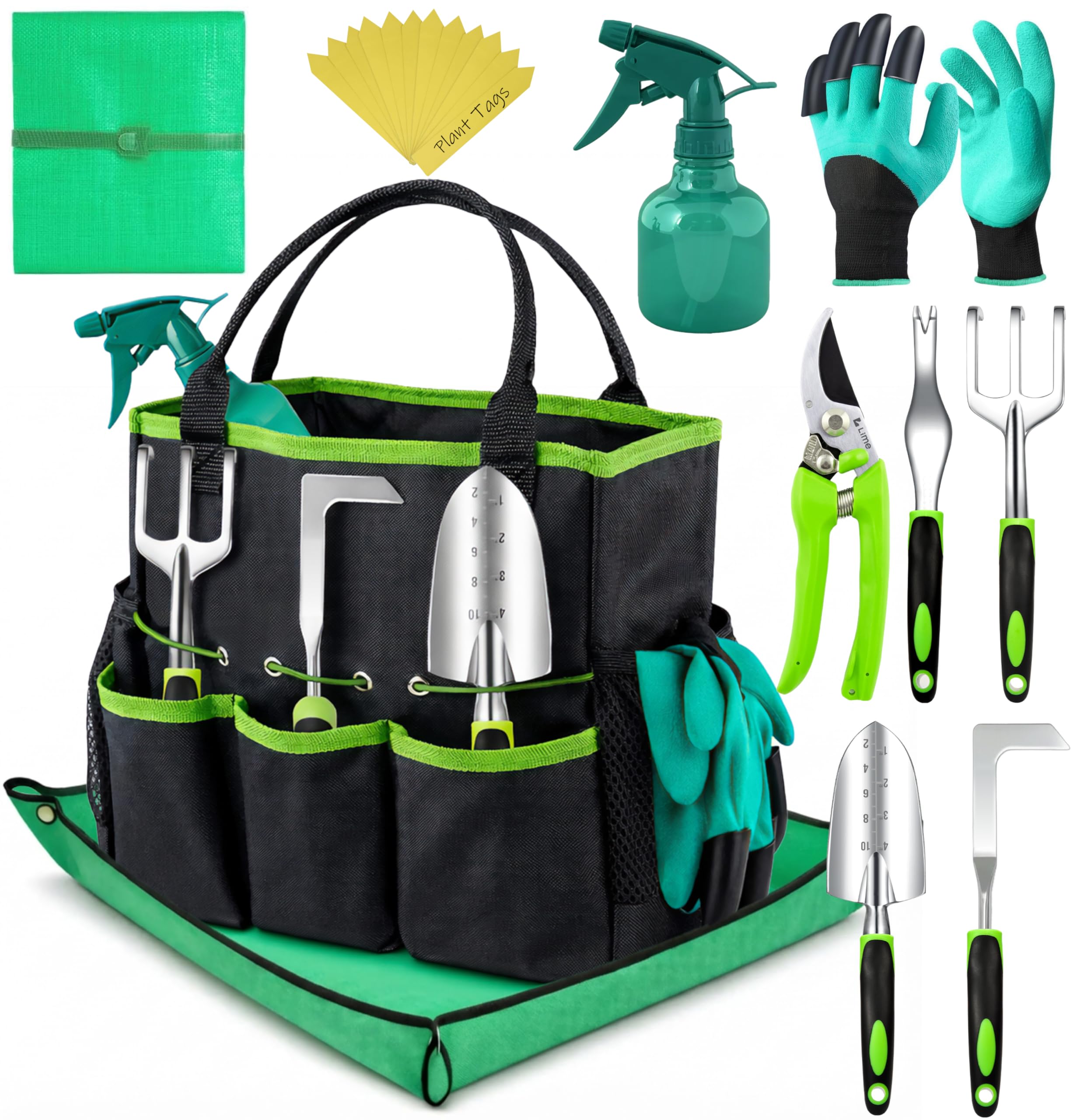 Heavy-Duty Ergonomic Garden Tool Set for Home Gardening