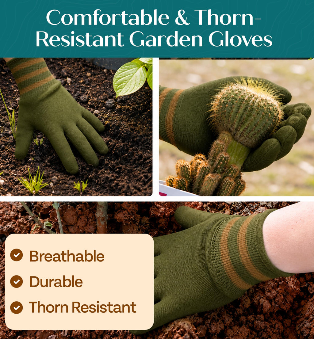 Heavy-Duty Ergonomic Garden Tool Set for Home Gardening